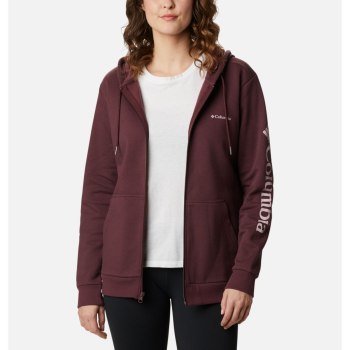 Columbia Hoodie Dames, Logo Full Zip Bordeaux, 41AJVHSZI